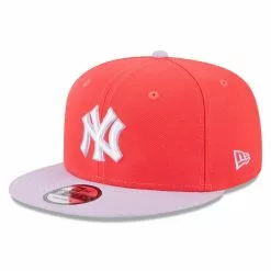 Men's New York Yankees New Era Red/Purple Spring Basic Two-Tone 9FIFTY Snapback Hat