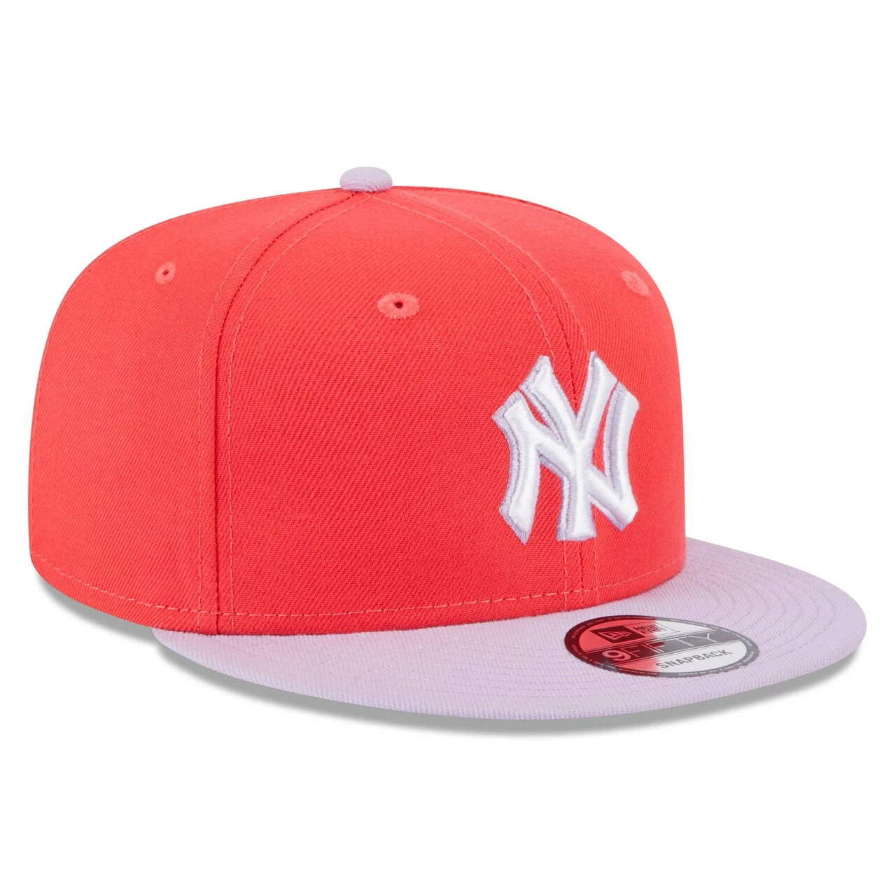 Men's New York Yankees New Era Red/Purple Spring Basic Two-Tone 9FIFTY Snapback Hat - Image 3