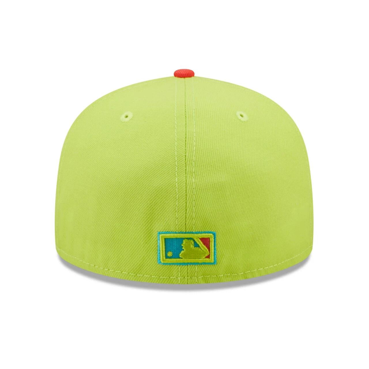 Men's Chicago Cubs New Era Green/Red Cyber Highlighter 59FIFTY Fitted Hat - Image 4