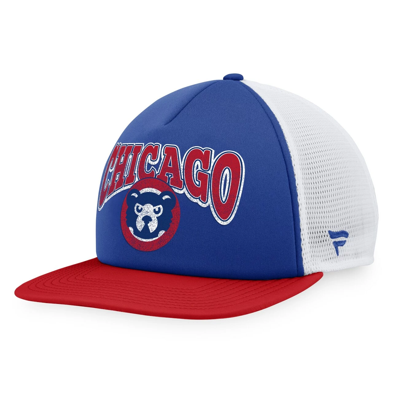 Men's Chicago Cubs Fanatics Branded Royal/Red Heritage Foam Front Trucker Snapback Hat