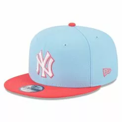 Men's New York Yankees New Era Light Blue/Red Spring Basic Two-Tone 9FIFTY Snapback Hat