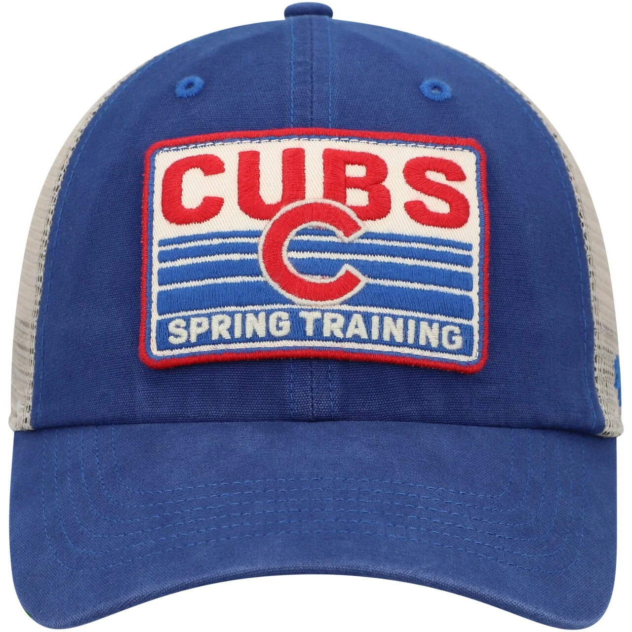 Men's Chicago Cubs '47 Royal/Tan Four Stroke Clean Up Trucker Snapback Hat - Image 2
