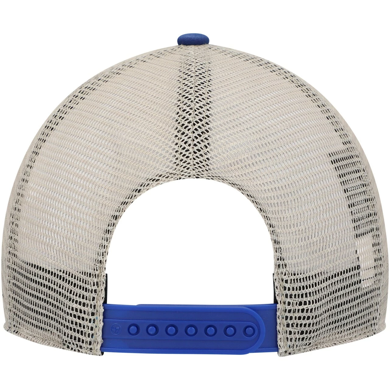 Men's Chicago Cubs '47 Royal/Tan Four Stroke Clean Up Trucker Snapback Hat - Image 4