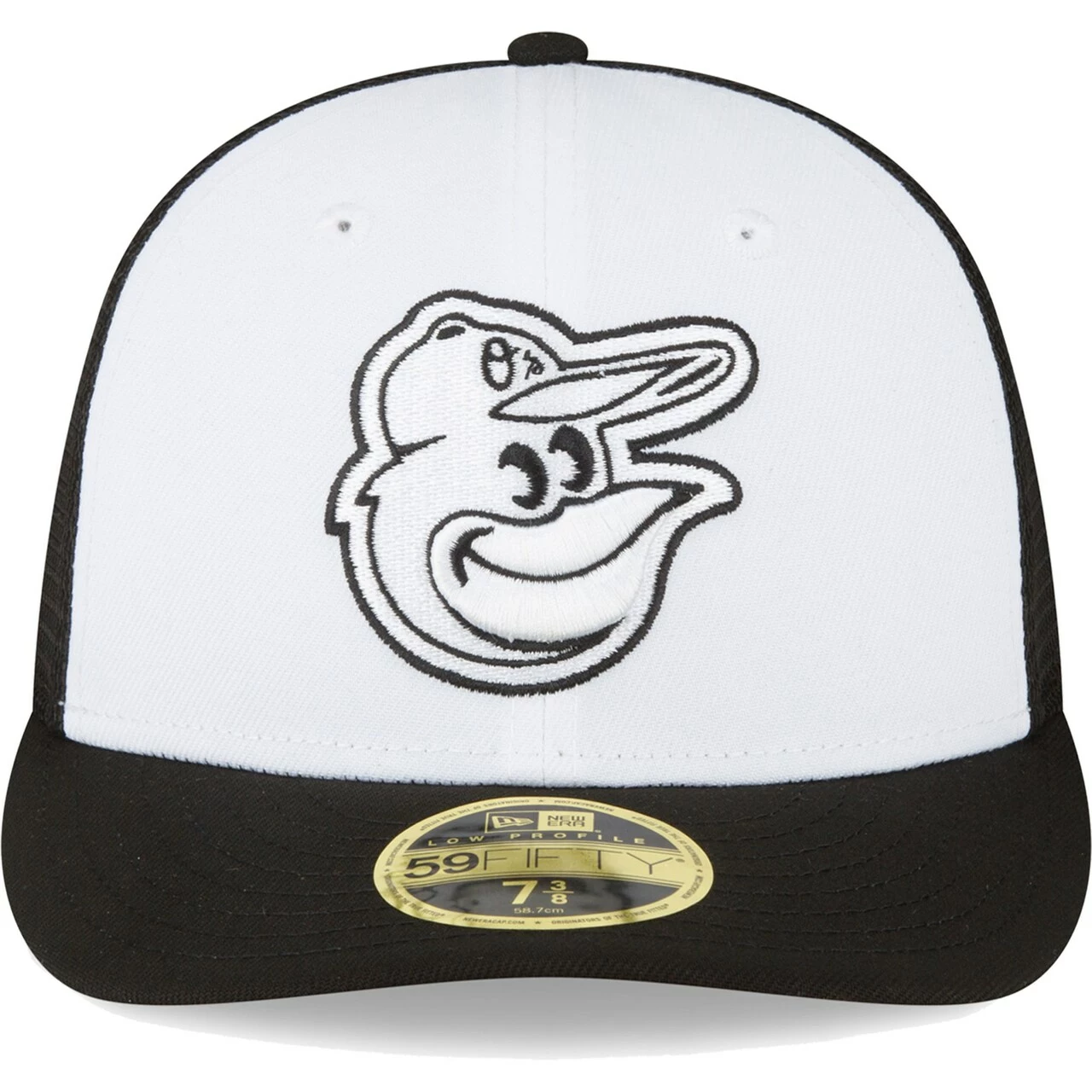 Men's Baltimore Orioles New Era Black/White 2023 On-Field Batting Practice Low Profile 59FIFTY Fitted Hat - Image 2