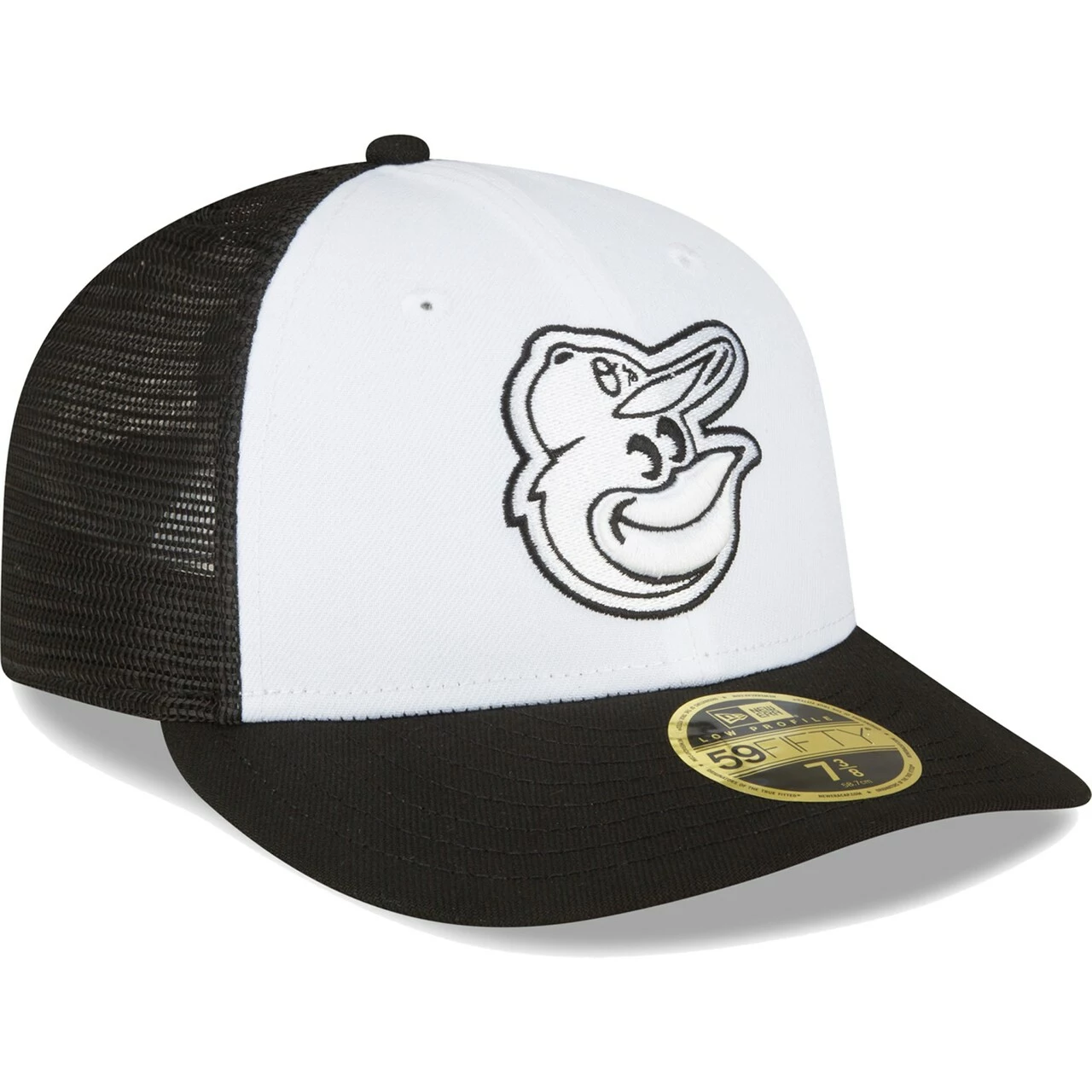 Men's Baltimore Orioles New Era Black/White 2023 On-Field Batting Practice Low Profile 59FIFTY Fitted Hat - Image 3