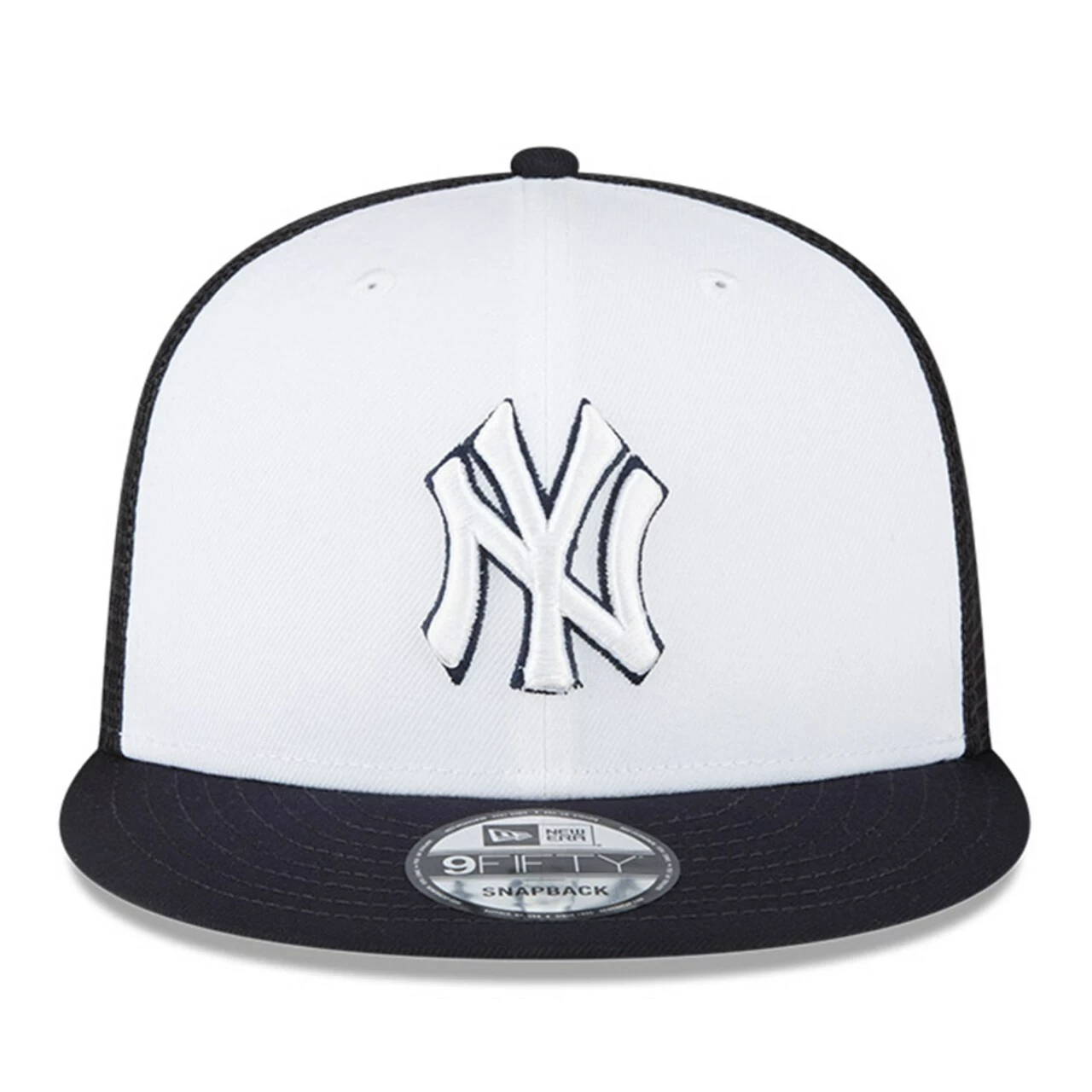 Men's New York Yankees New Era Navy/White 2023 On-Field Batting Practice 9FIFTY Snapback Hat - Image 2