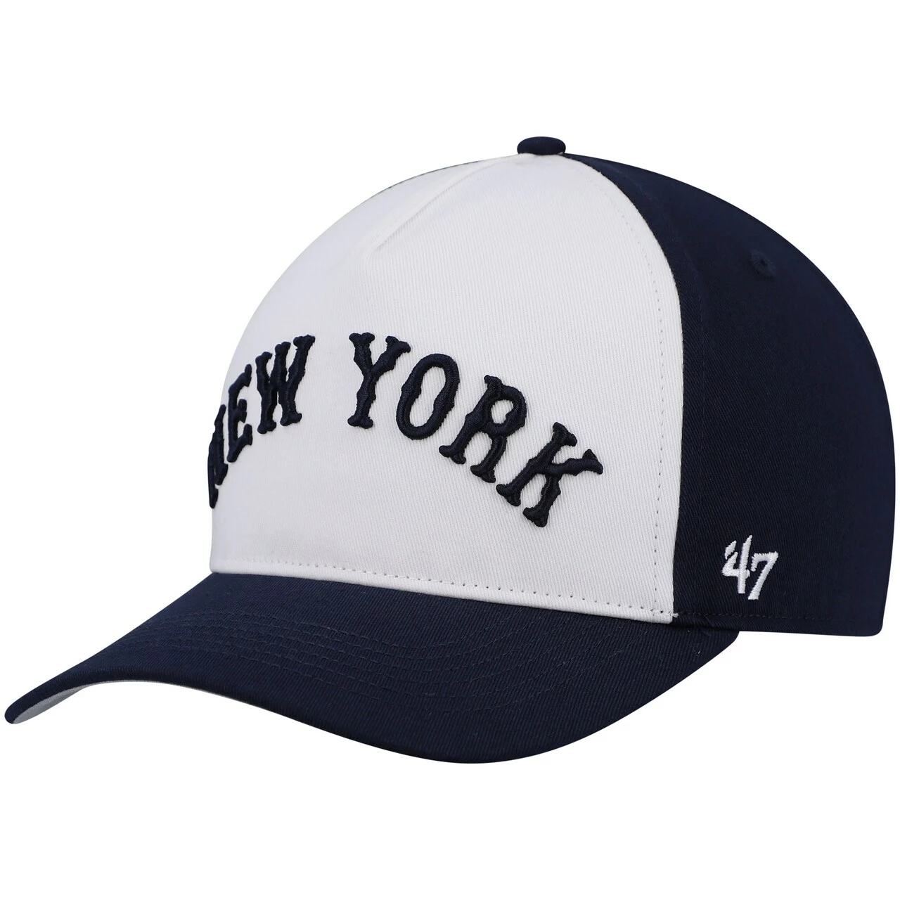 Men's New York Yankees '47 Navy/White Cooperstown Collection Retro Contra Hitch Snapback Hat - Image 3