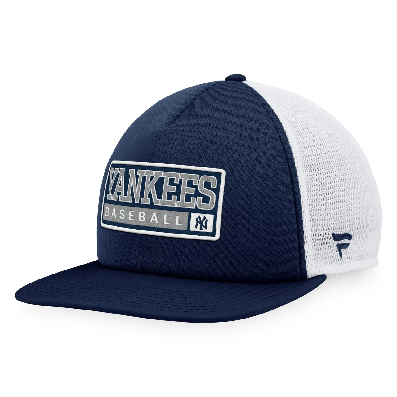Men's New York Yankees Majestic Navy/White Foam Trucker Snapback Hat