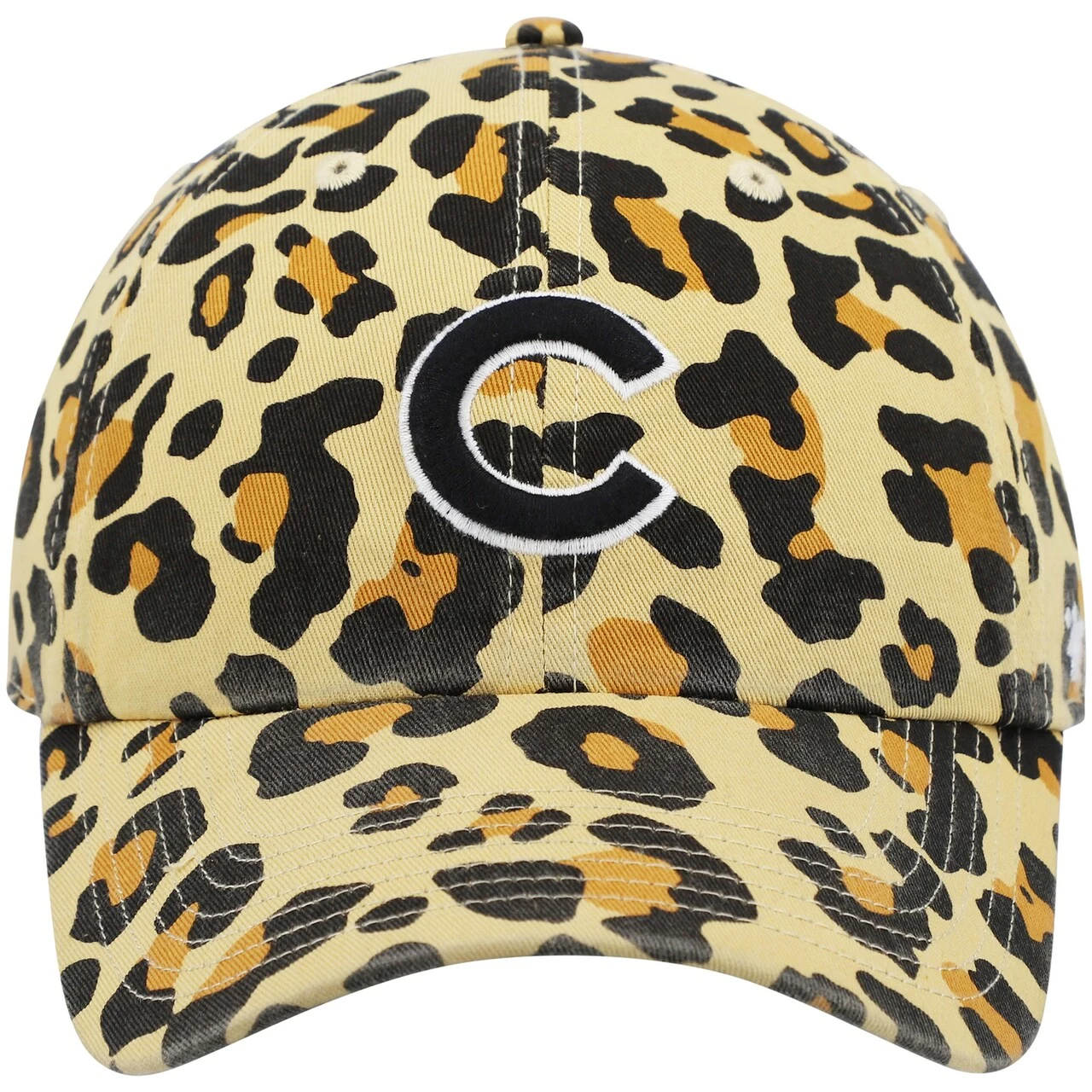 Women's Chicago Cubs '47 Tan Bagheera Cheetah Clean Up Adjustable Hat - Image 2