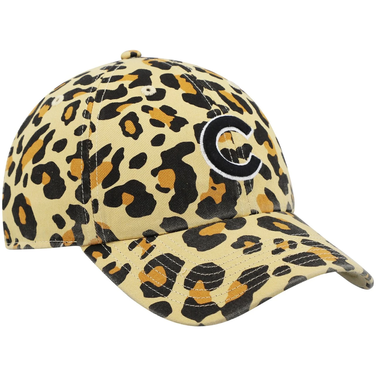 Women's Chicago Cubs '47 Tan Bagheera Cheetah Clean Up Adjustable Hat - Image 3