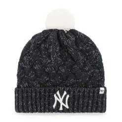 Women's New York Yankees '47 Navy Knit Cuffed Hat With Pom