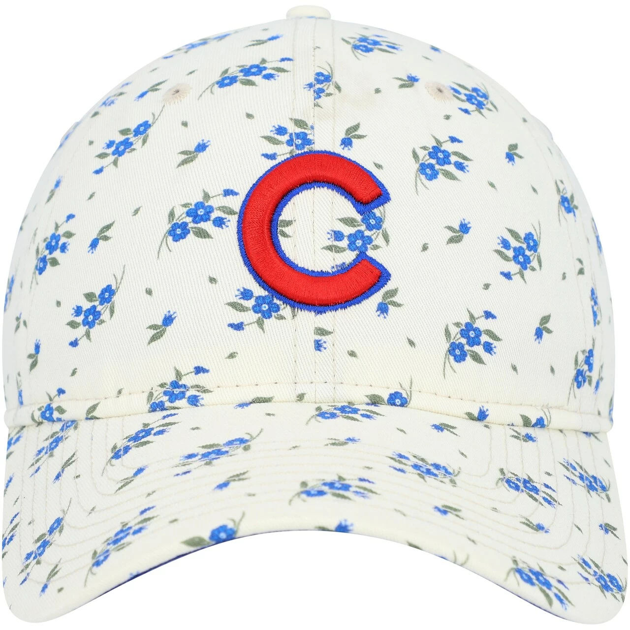 Women's Chicago Cubs New Era Cream Chrome Bloom 9TWENTY Adjustable Hat - Image 2