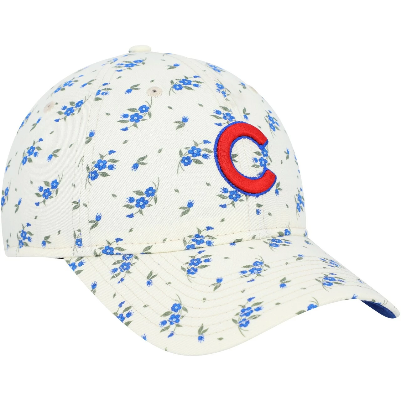 Women's Chicago Cubs New Era Cream Chrome Bloom 9TWENTY Adjustable Hat - Image 3
