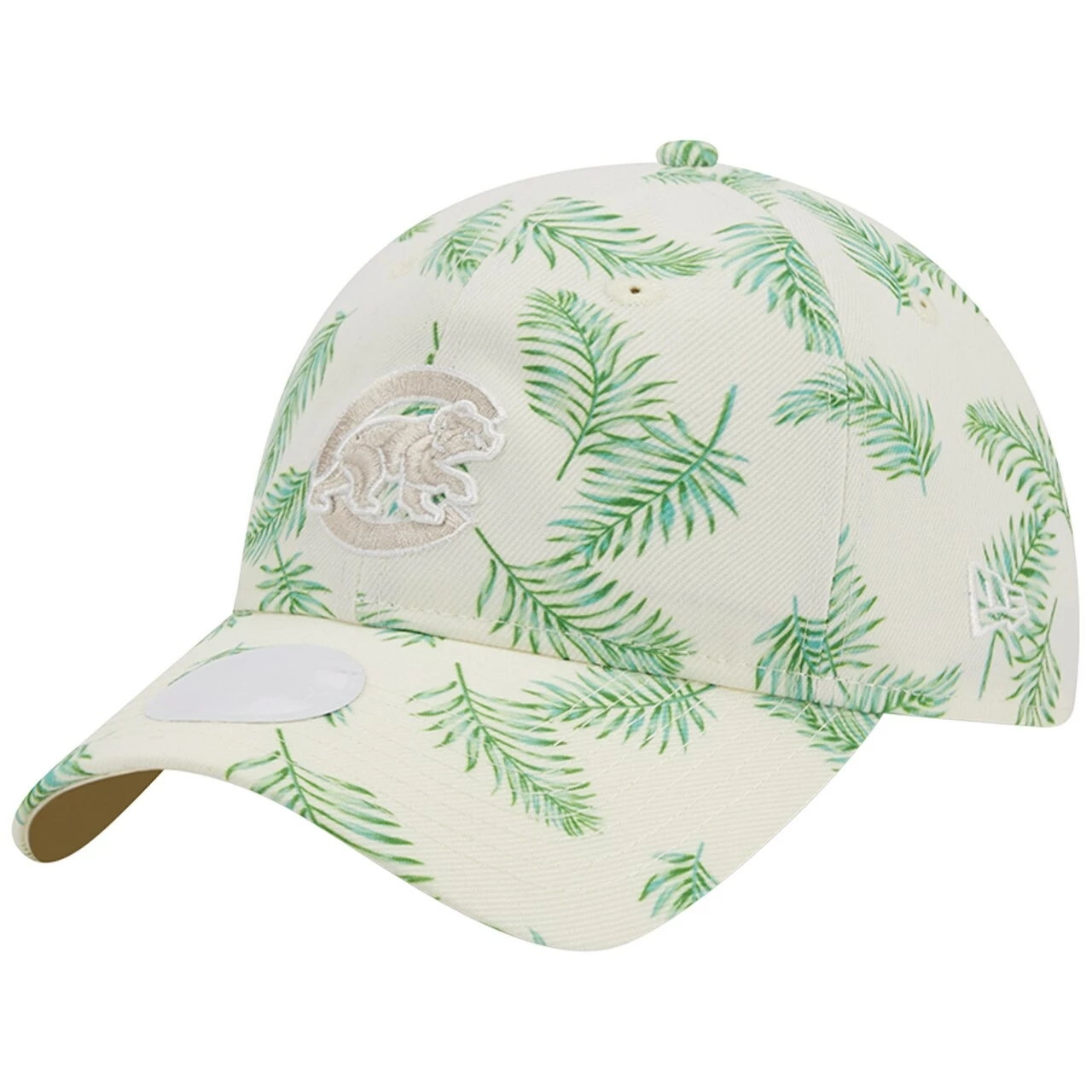 Women's Chicago Cubs New Era White Palms 9TWENTY Adjustable Hat