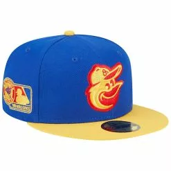 Men's Baltimore Orioles New Era Royal/Yellow Empire 59FIFTY Fitted Hat