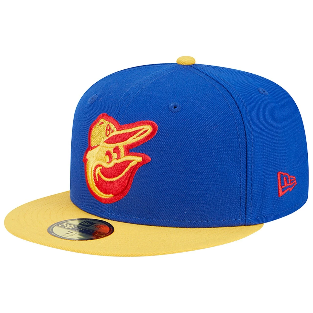 Men's Baltimore Orioles New Era Royal/Yellow Empire 59FIFTY Fitted Hat - Image 3