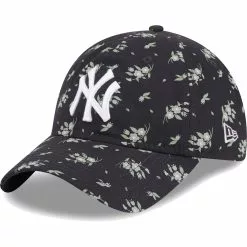 Youth New York Yankees New Era Navy Bloom 9TWENTY Adjustable Hat